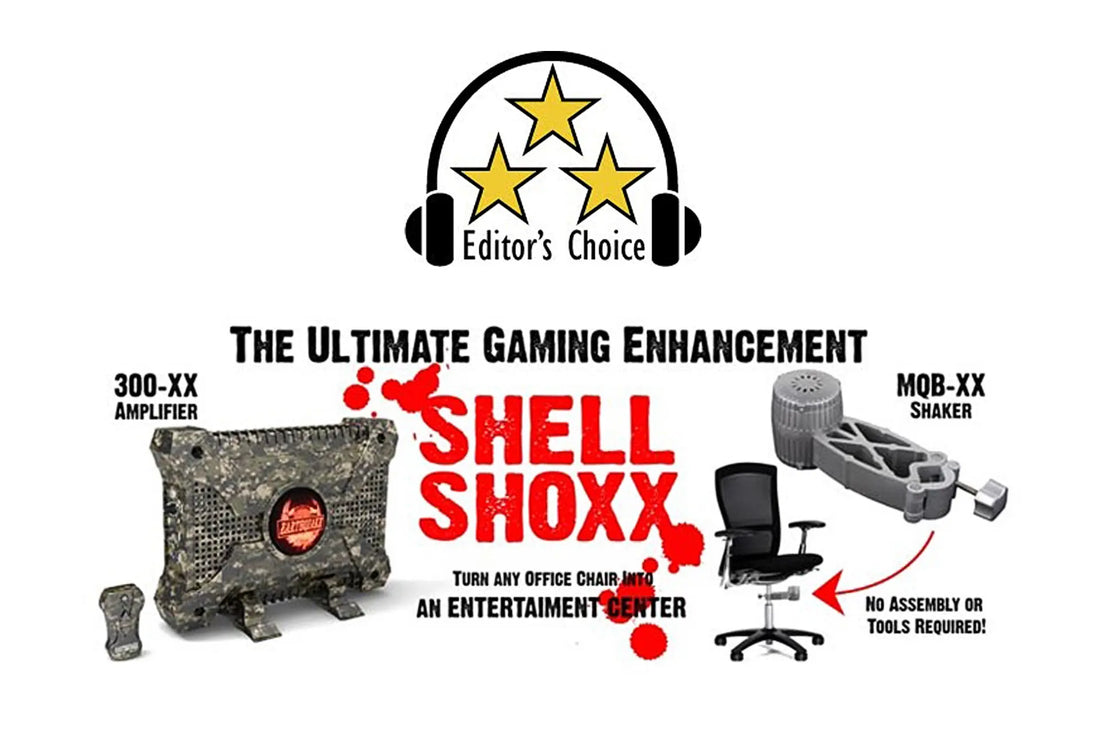 Earthquake's Shell Shoxx Tactile Gaming System receives Editor's Choice Award