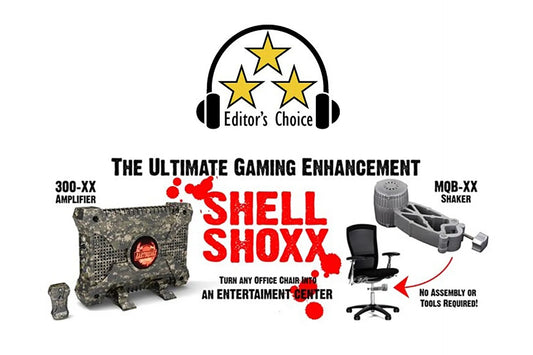 Earthquake's Shell Shoxx Tactile Gaming System receives Editor's Choice Award