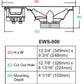 EWS-800 In-Wall Speaker