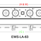 EWS-LA-63 In-Wall LCR Speaker